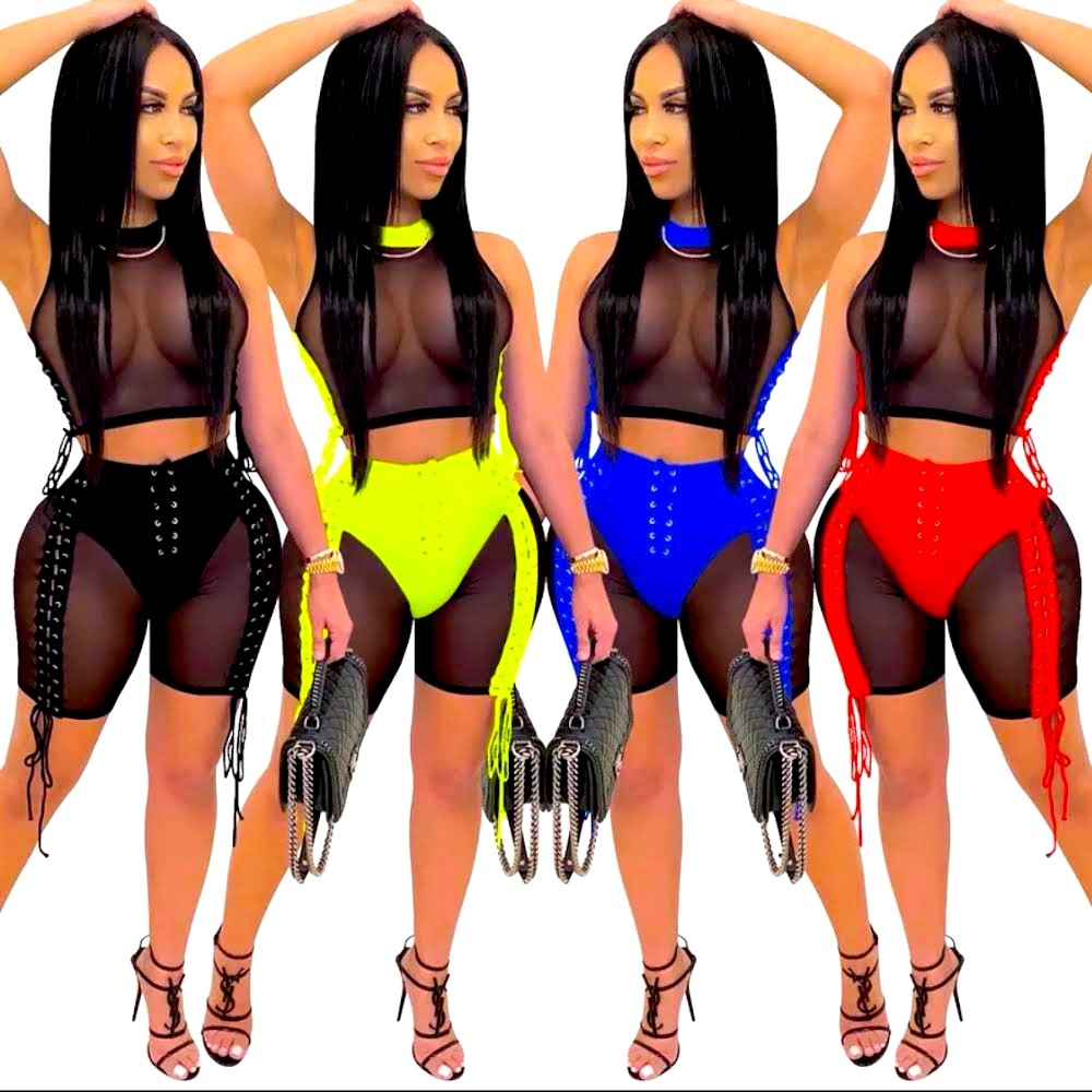 Dream Girl 2 Piece Sexy Mesh Set Combination of Sexy And Combo of Elegance.